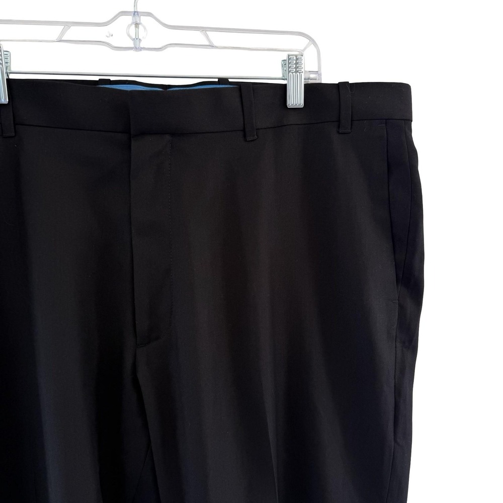 Axist Pants Mens 40x30 Black Ultra Series Straight Flat Front No Iron Dress NWT - Picture 2 of 16